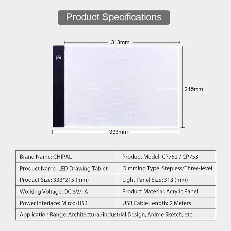 A4 tegnebrett pad bord led tegnebrett boks tavle tegning tracker kopi bord bord pad led lampe pad med usb kopi bord