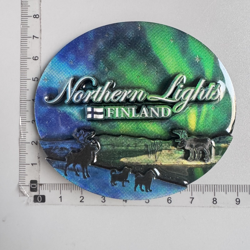 Imanes de nevera, recuerdo turístico, Cancun, México, Dubái, Helsinki, Finlandia, Hakone, Tokio, Japón, Chile, papel de aluminio, pegatinas de decoración de madera: Borgoña