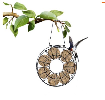 Bird Hanging Feeder, Fat Ball Wild Bird Seed Feeder Outdoor Feeding Station for Garden Backyard