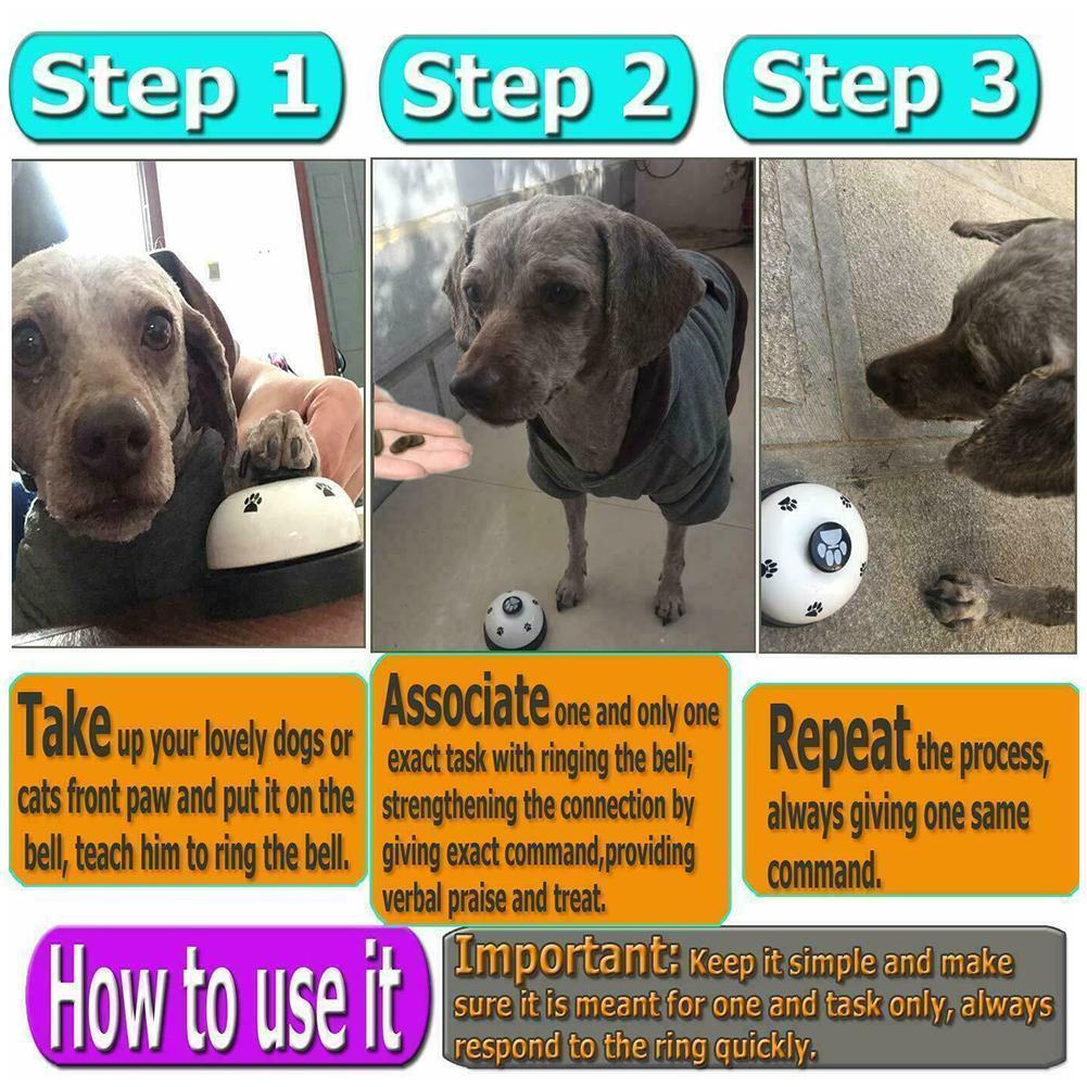 1Pcs Pet Bell Supplies Trainer Bells Training Dogs Training Dog Cat Dog Toys High Equipment Trai D5L7