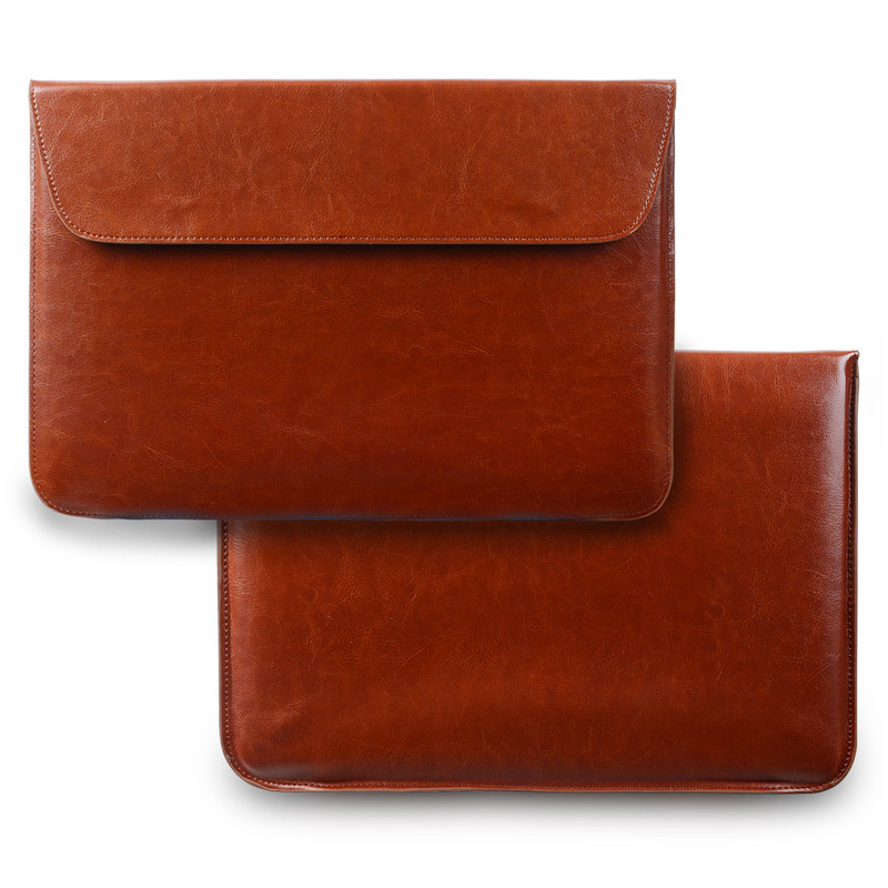 red black brown Special Leather Sleeve Case For Macbook Air 11.6",Air Retina 13.3", pro 15.4" business laptop bag