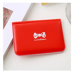 Leather Credit Card Holder Card Case Student Cute Cartoon ID Cards Women Wallet Passport Business Card Holder Book Protector: I