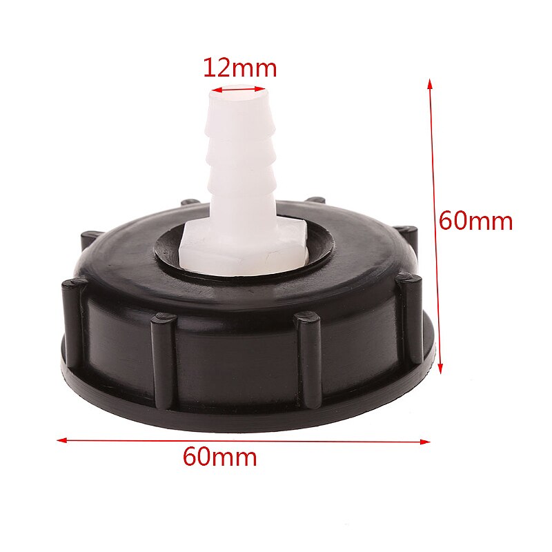 Ibc Tote Tank Food Grade Drain Adapter 2.36 Inch Coarse Thread To 12mm Hose Faucet Valve