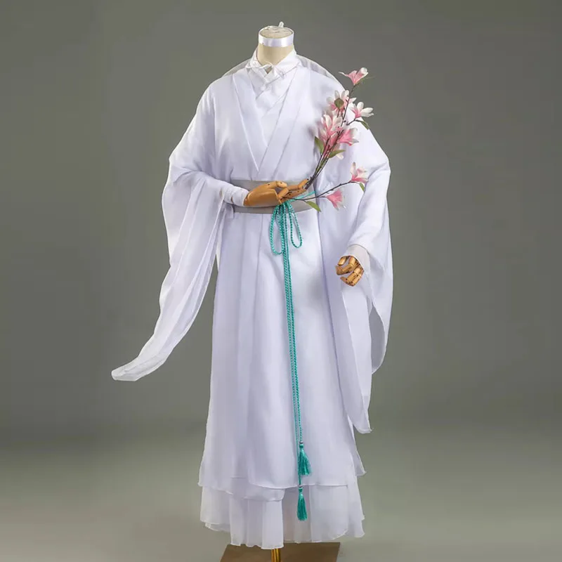 Anime tian guan ci fu xie lian cosplay costumes xielian wigs bamboo hat women han fu dress suit halloween carnival party clothing