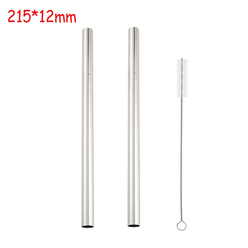 1/3Stck extra Breiten Stroh wiederverwendbar Edelstahl Trinken Stroh Metall Stroh Für Smoothies Tapioka Perlen Milch Tee saft Bar Werkzeug: primär 12mm 3Pc
