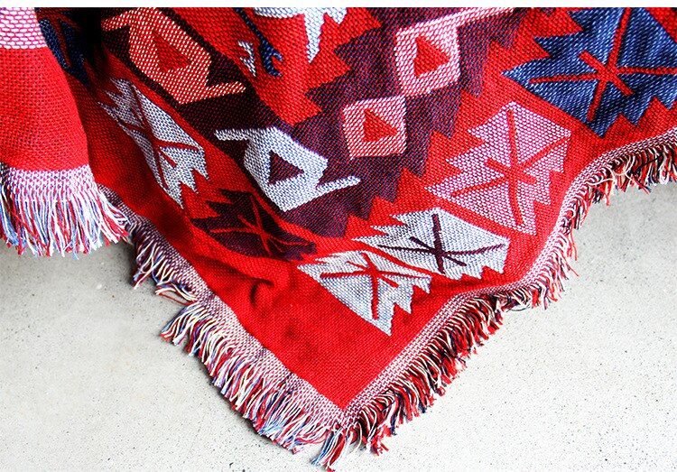 Bohemian stijl poly / katoen decoratief wandtapijt bankhoes draad dekens bedhoes woondecoratie wandtapijt yogamat