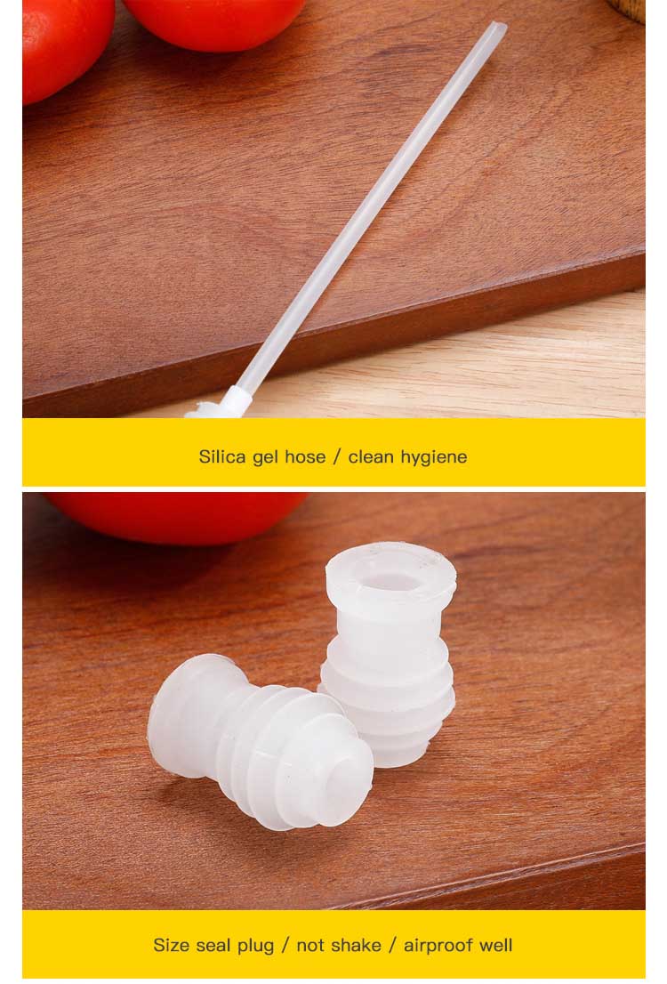 Butelka syropu dysza pompa ciśnieniowa dozownik wyciskacza z korek uszczelniający robić kuchni sos ostrygowy butelka ściskać Ostryga