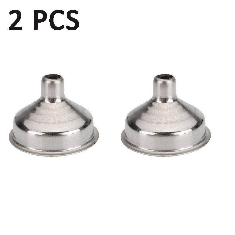 Funnel Steel Kitchen Funnel Oil Liquid Mini Funnel Metal Funnel With Detachable Filter Funnel Canning Kitchen Specialty Tools: 2 PCS