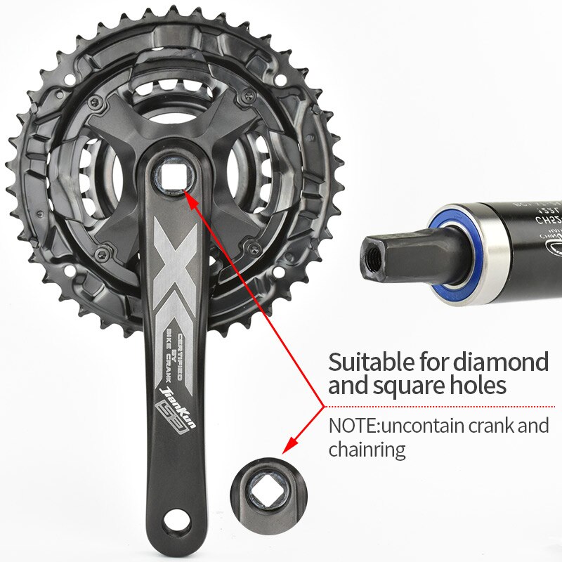 JSHOU BIKE Square Taper Bottom Bracket BSA Tool Crank Axis Accessories Waterproof BB Parts Cycling Tool for Mountain Road Bike