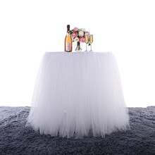 Tulle Tutu Table Skirt Tableware for Wedding Decoration Baby Shower Party Wedding Table Skirting Home Textile Finished Product