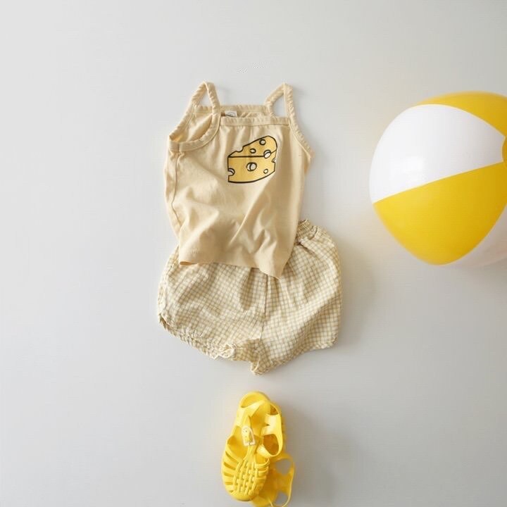 Été Bébé Enfant En Bas Âge Fille Dessin Animé Photos Coton Sans Manches Sling T-shirt Enfant Filles Décontracté Mince Enfants Vêtements