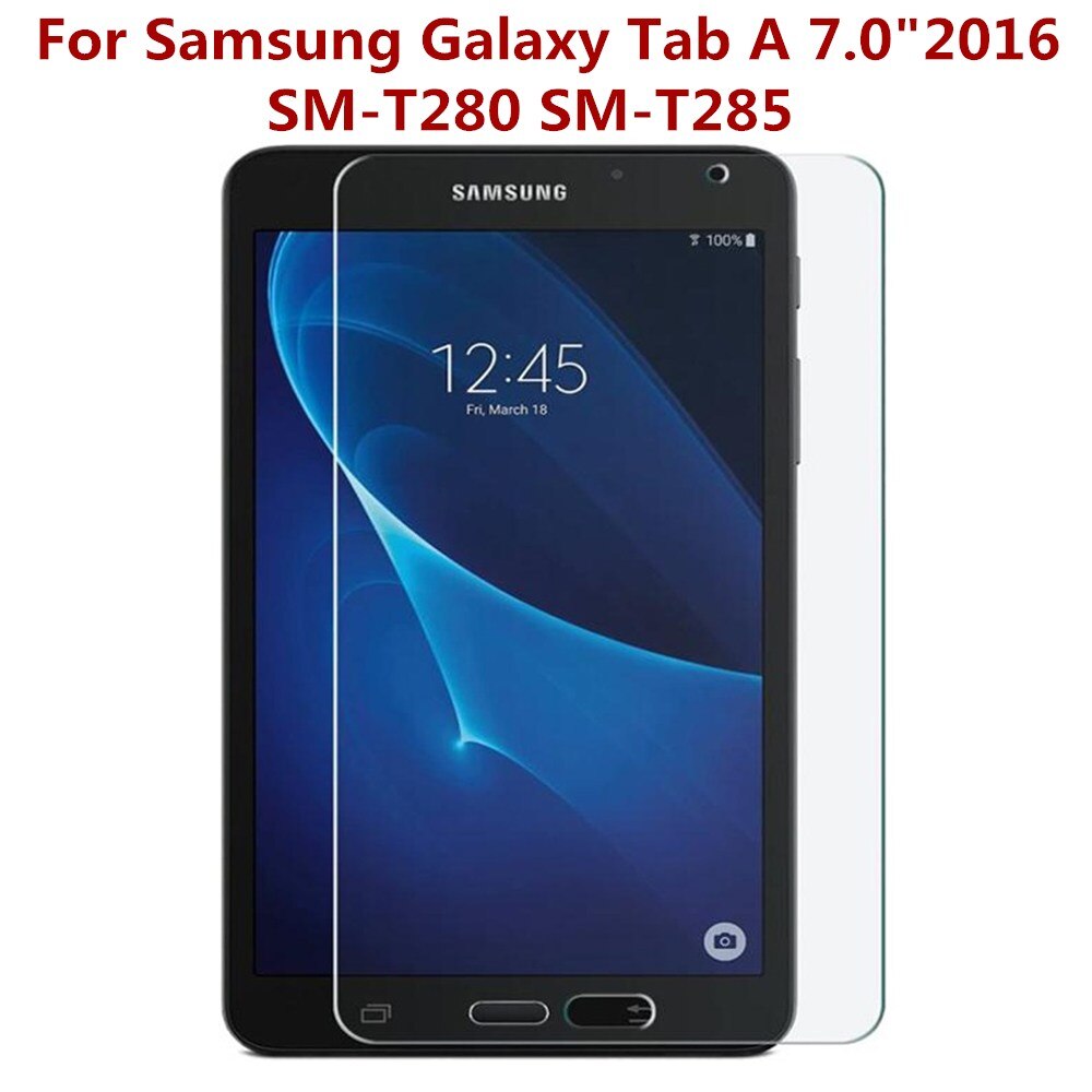 9H twardość szkło hartowane ekran ochraniacz dla Samsung galaktyka patka A 7.0 cala 2016 SM-T280 T285 anty odcisk palca folia ochronna: Default Title
