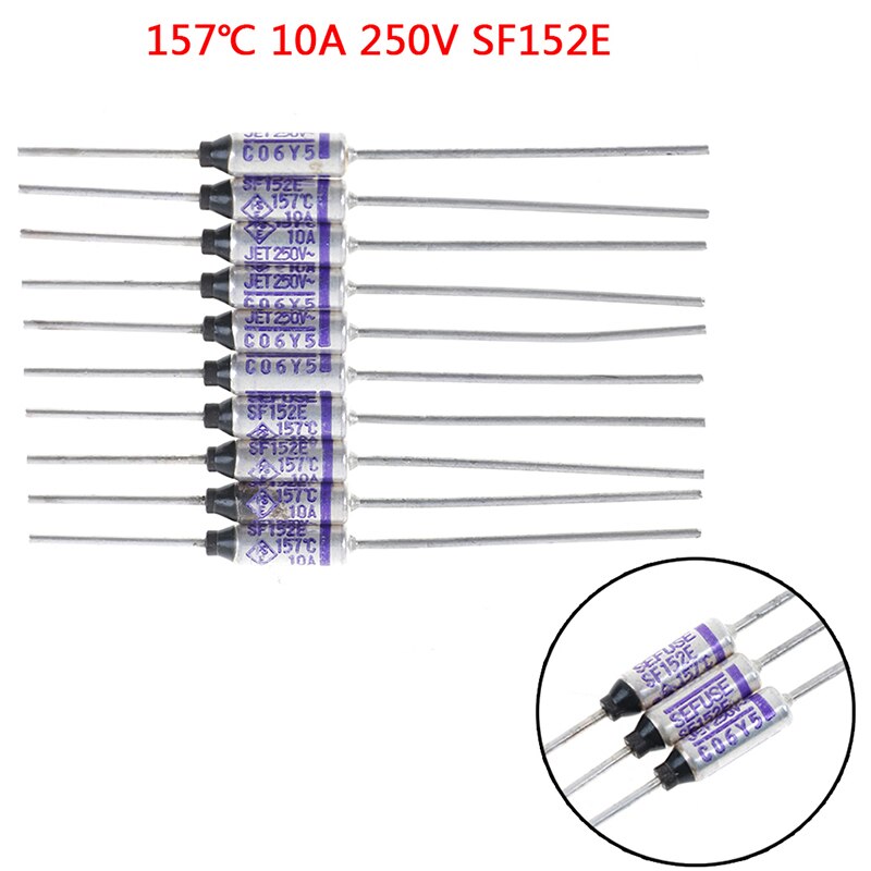157 Graden 20Pcs/10Pcs 10A 250V SF152E Sefuse Cutoffs Thermische Zekering