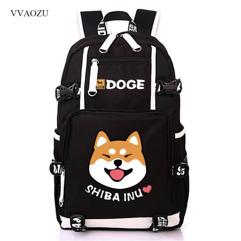 Nette Dogen Große Kapazität Rucksack Shiba Inu Printing Schultaschen Für Jugendliche Männer Frauen Reisetaschen Laptop Rucksack Mochila
