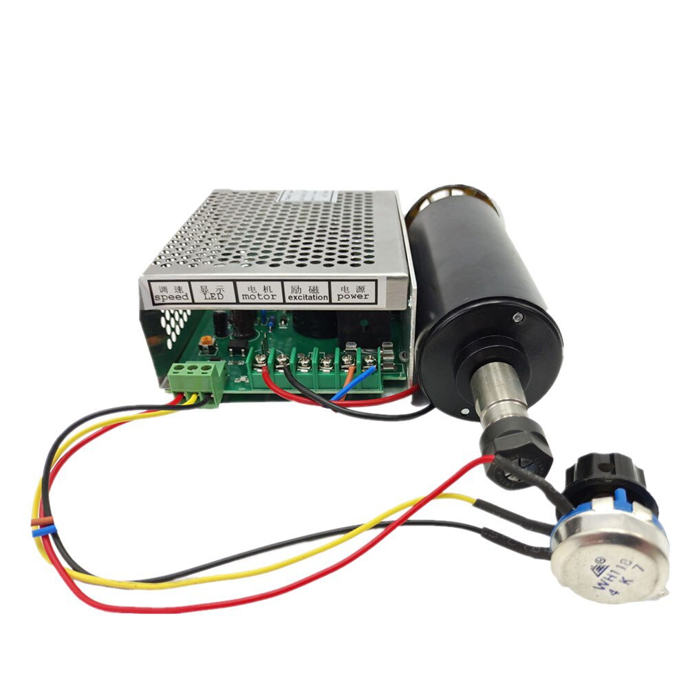 Air cooled 0.5 0.4 0.3 kW 12000 rpm CNC spindle motor kit ER11/ chuck 500 watt spindle motor+electric engraving speed regulator