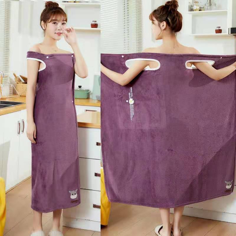 Shower Female Soft Bath Bath And Sauna Towels Bathroom Wearable Microfiber Bathrobe Woman Towel For Adults For Home Textiles