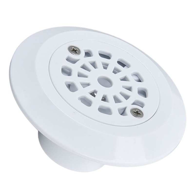Pool Main Drain Floor Drain Plastic 4.01x2.13in Anticlogging Lightweight White for Swimming Pools Springs Spas