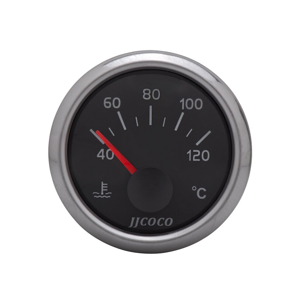 JJCOCO – jauge de pression d'huile de voiture 2 "52mm, , bar psi, température de l'eau, ℃ ℉, pression d'huile, jauge de carburant, voltmètre 12v 24v, tachymètre: Water Temp Gauge C