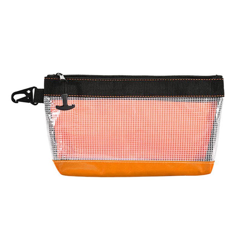 Bolsa de armazenamento à prova d'água, bolsa de ferramentas transparente de pvc, kit de hardware antiestático, bolsa de peças portátil, multifuncional, prática, bolsa de trabalho: Bege
