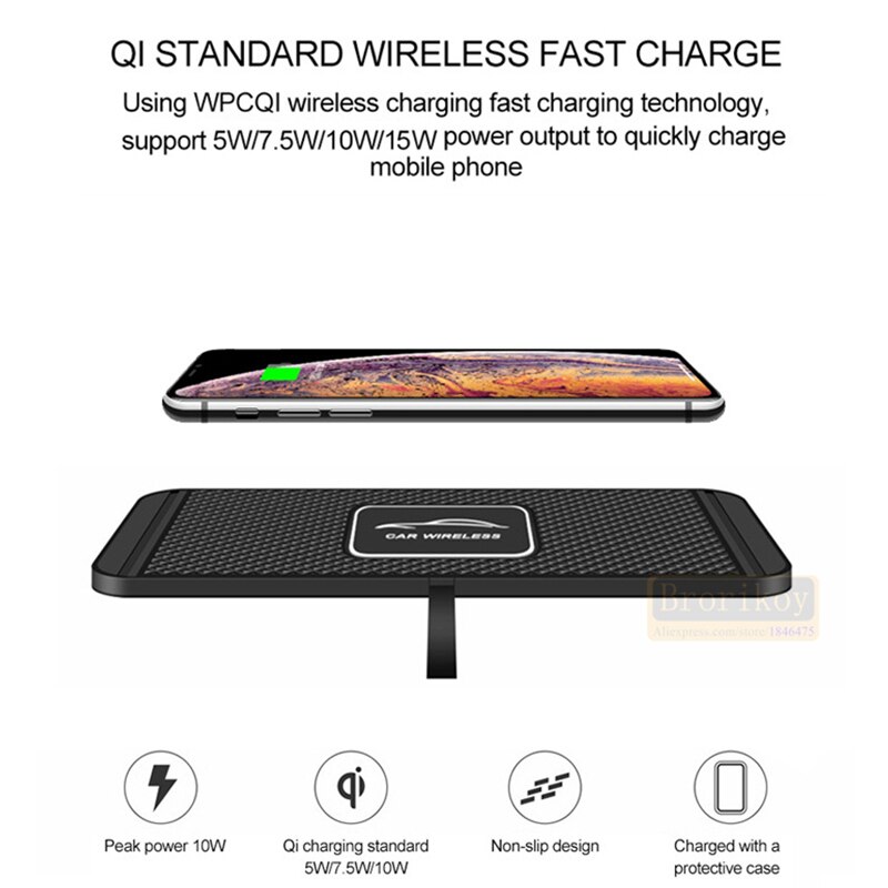 15W 10W 7.5W 5W Qi Draadloze Oplader Auto Oplader Draadloos Opladen Dock Pad Voor Samsung S9 s8 S7 Snelle Telefoon Oplader Voor Iphone 12