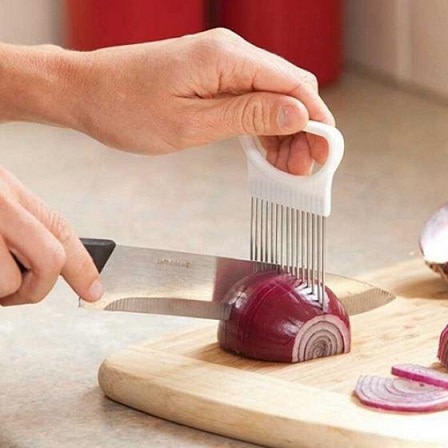 Köksredskap grönsaksskalare multifunktion julienne skalare matlagningsredskap kökstillbehör dubbelhyvling matlagningsverktyg: Lök skärning