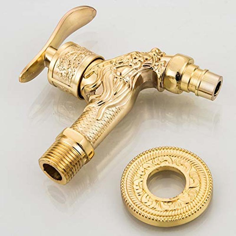 and retail wall mounted bathroom faucet washing machine faucet sink mixed faucet Antique European style zinc