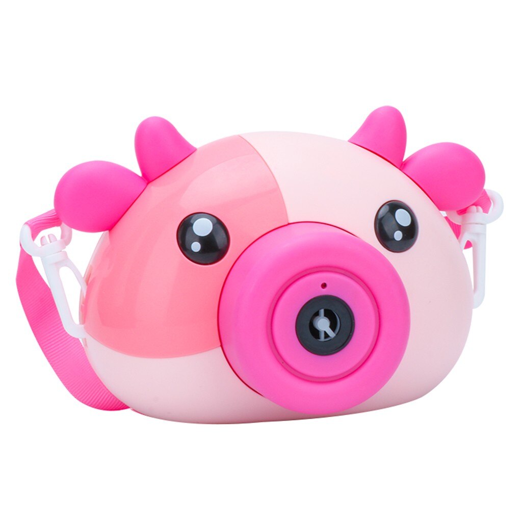 70ML Automatische blasiert Hersteller Maschine Gebläse Karikatur Gebläse Baby freundlicher Spielzeug blasiert maschine angetrieben mit batterie blasiert Hersteller: heiß rosa 