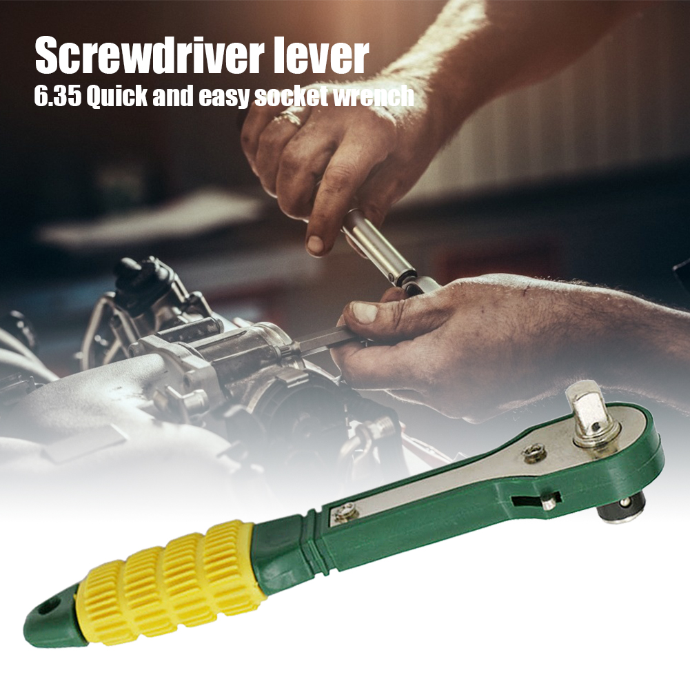 Head Screwdriver Rod 6.35mm Hexagon Mini 1/4 inch Socket Head Double Head Wrench Tough Easily Carrying Lightweight Tools