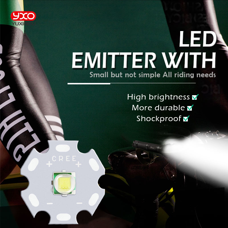 1 pièces CREE XML XM-L T6 LED U2 10W blanc haute puissance émetteur de LED avec 12mm 14mm 16mm 20mm PCB pour bricolage