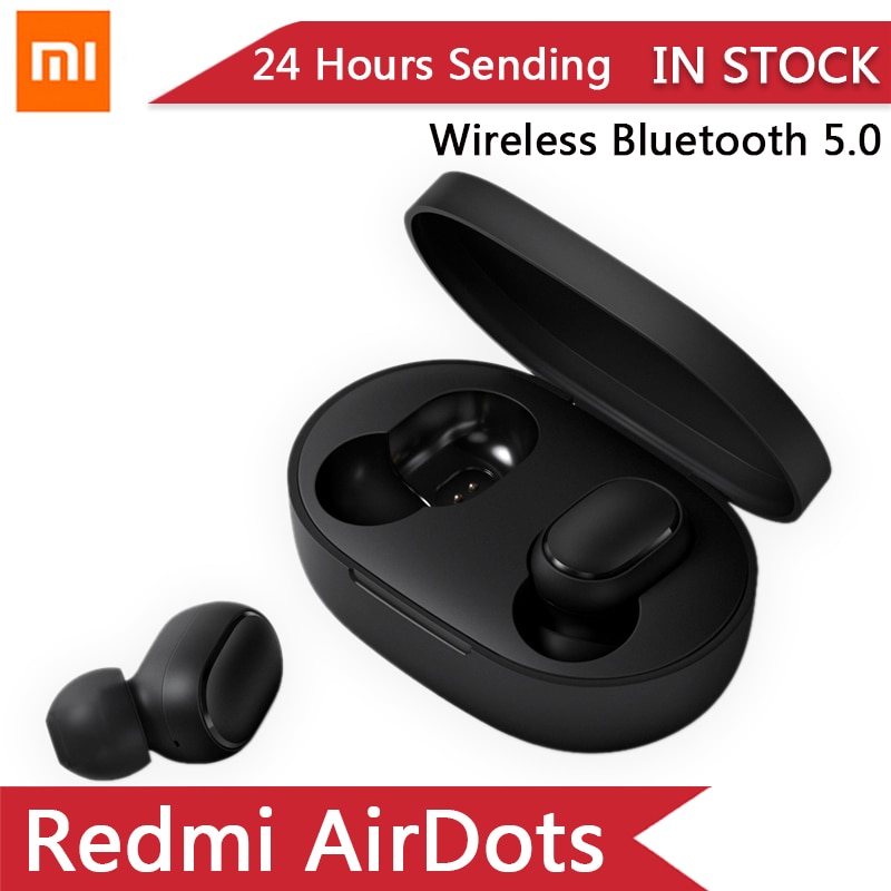 Original Xiaomi Redmi Airdots TWS inalámbrica bluetooth 5,0 auriculares hongmi Airdots pro auriculares DSP micrófono impermeable