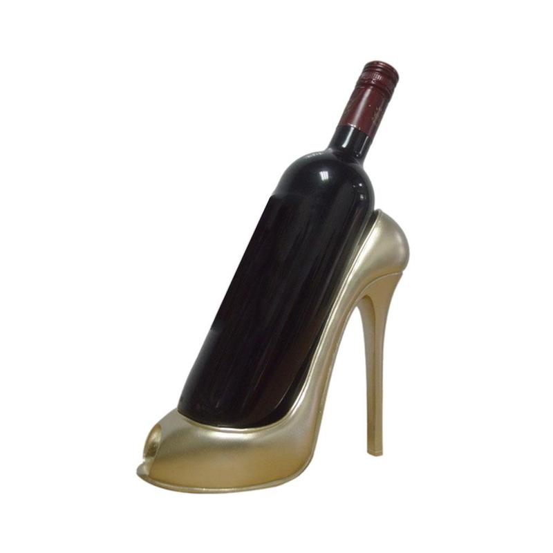 Creatieve Hoge Hakken Wijnrek Schoen Fles Houder Opslag Bruiloft Decoratie Ornamenten Decor Keuken Festival Party Z9G5: Chocolade