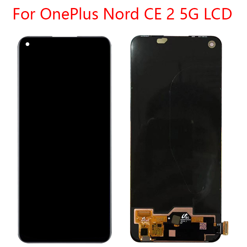 6.43 " för oneplus nord  ce 2 5g iv2201 lcd-skärm + pekskärm med digitaliseringsfunktion för oneplus nord  ce2 5g lcd