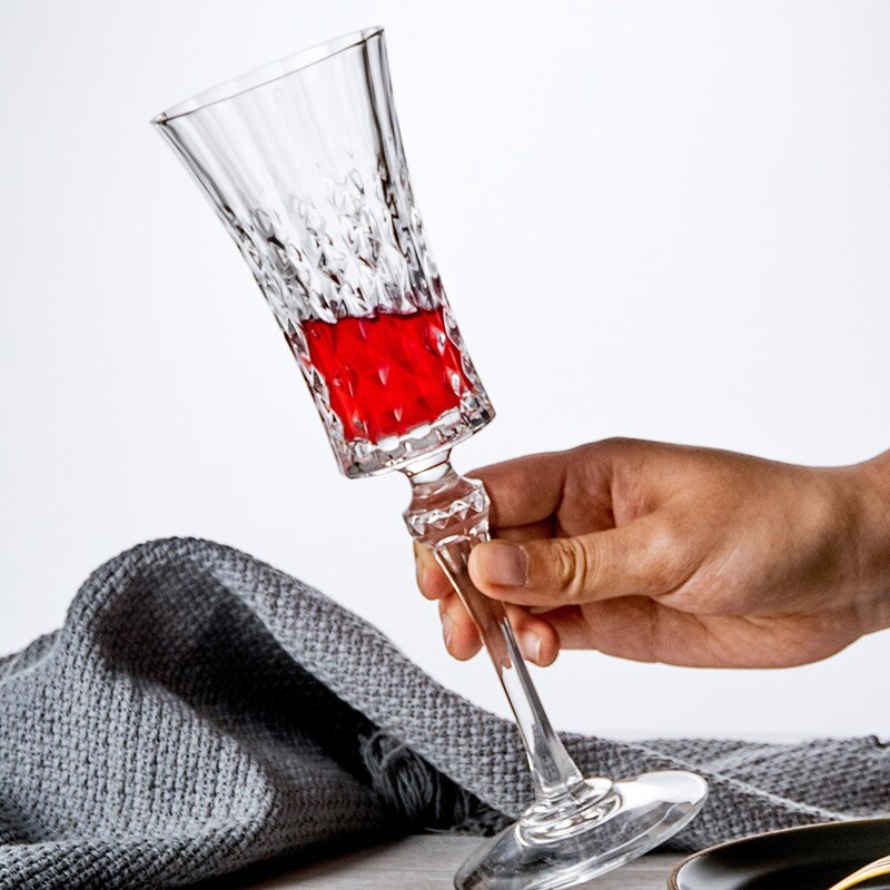 1Pcs Romantische Liefde Serie Beker Loodvrij Kristal Vintage Rode Wijn Glas Champagne Whiskey Cup Fans platte Cup