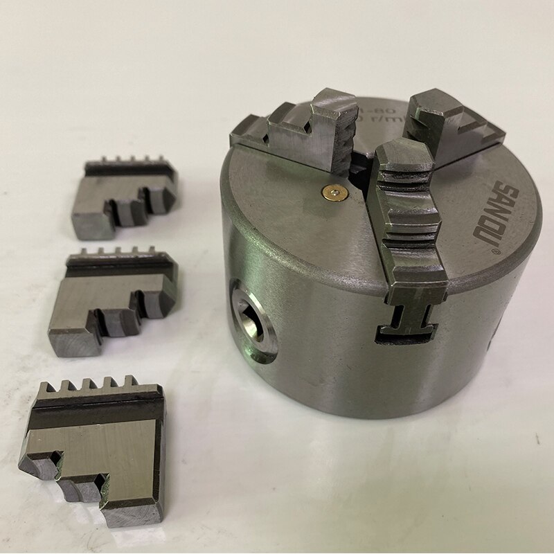 3 Jaw Lathe Chuck 80mm Self-Centering Chuck K11-80 SAN OU Brand 3'' For Mini Lathe