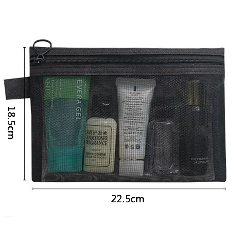Pędzel do makijażu Etui podróżne Kosmetyczka Organizer dla mężczyzn Kobiety Narzędzia kosmetyczne Siatka Zestaw Dopp Etui Akcesoria do przechowywania mycia: Złota