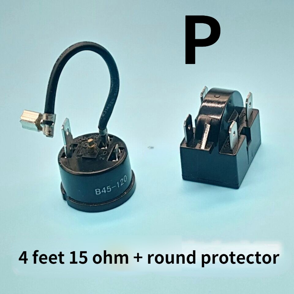 Refrigerator ptc starter relay QP2-15 compressor thermal overload protector: P