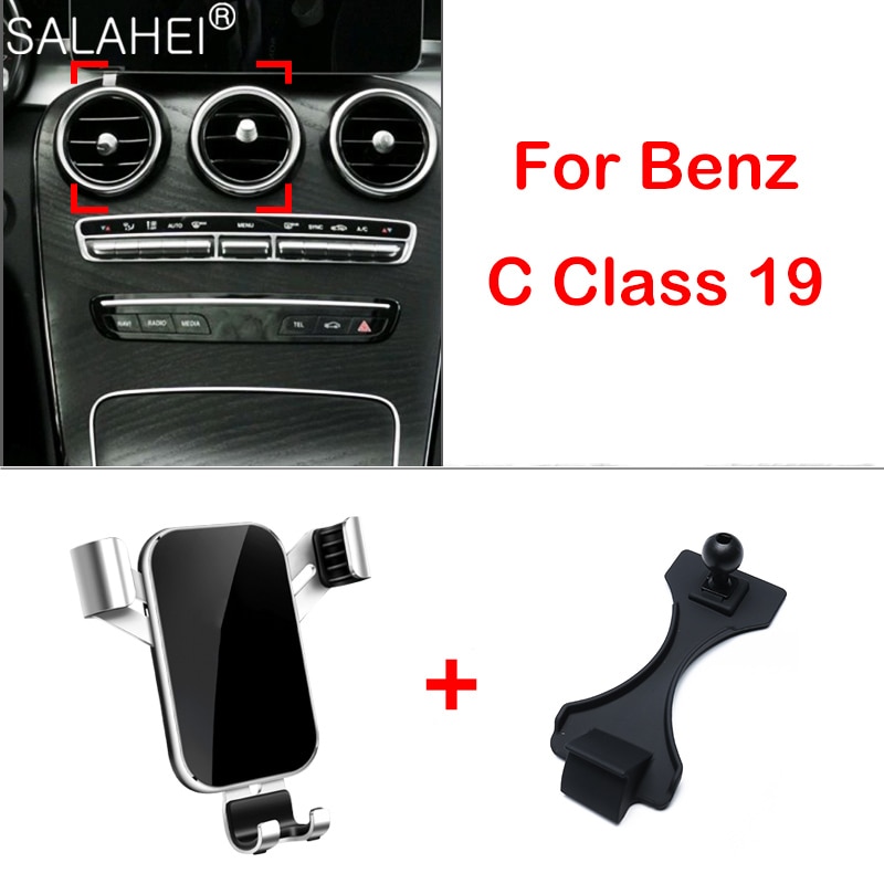Plastic Mobiele Telefoon Houder Voor Mercedes-Benz C Klasse Air Vent Mount Phone Holder Voor Mercedes-Benz C Klasse W205