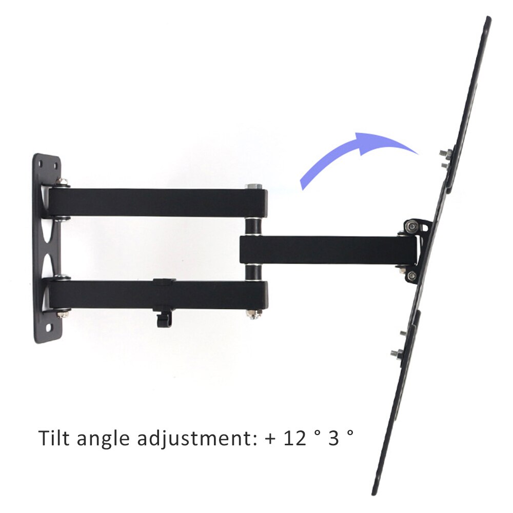 17-55 Inch Lcd Television Computer Monitor Universal Rack Telescopic Rotating 180 Degree Display Bracket Swing Rack Wall Mount