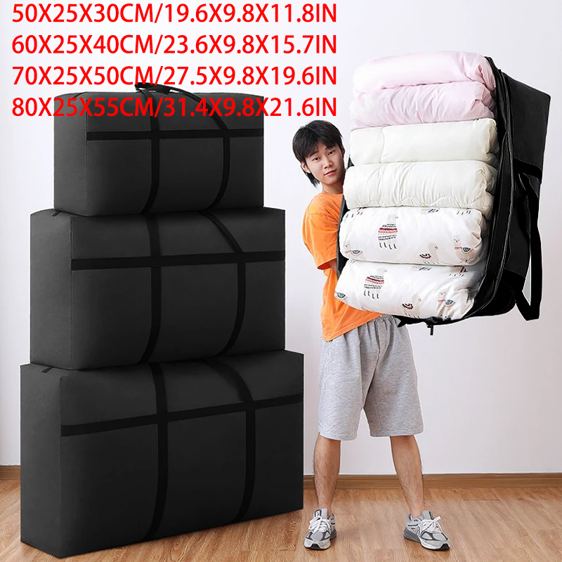 ExtraLarge Waterproof Moving Luggage Bag Clothing Storage Bag Foldable high-capacity Space Saving Moving Bag Luggage travel bag