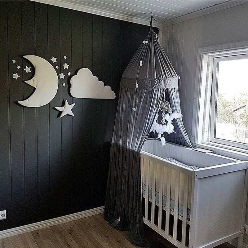 3 Stks/set Moon Star Muur Decor Ins Nordic Stijl Katoen Cloud Ornamenten Kinderkamer Decoraties Muurstickers Fotografie Props