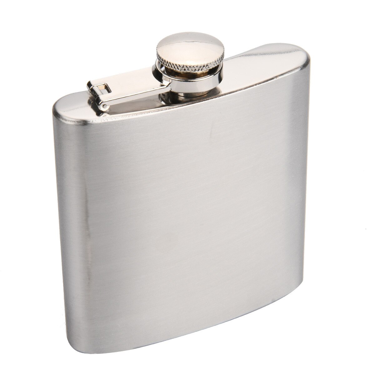 Pot de vin noir 6oz 304 alimentaire SS Flagon whisky Vodka ensemble de bouteilles de hanche, bouteille de poche pour boire de l&#39;alcool, camping en plein air: Silver