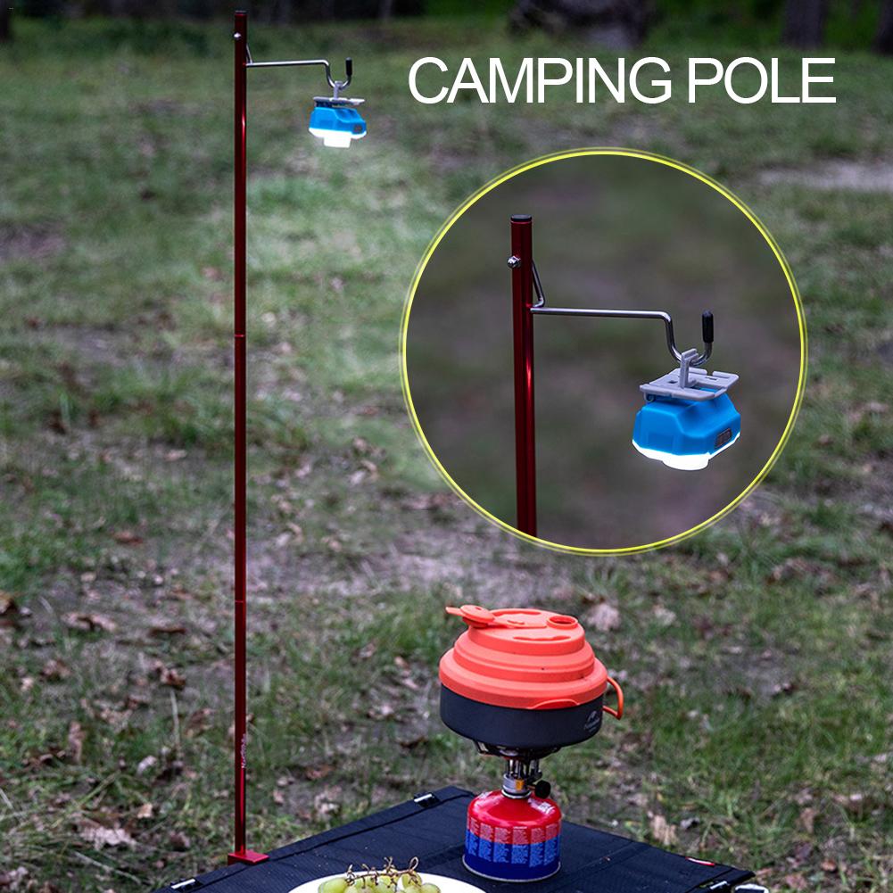 96,5x14,4x4 cm Barra de carpa telescópica postes de lona Set varillas de luz de aluminio ajustables para carpas postes de toldo Camping senderismo