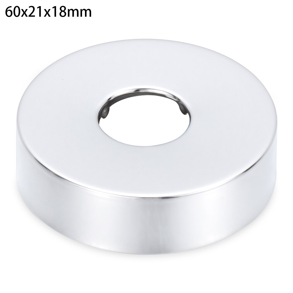 1Pc Shower Faucet Decorative Cover Chrome Finish Stainless Steel Water Pipe Wall Covers Kitchen Bathroom Tools Accessories: 60x21x18mm