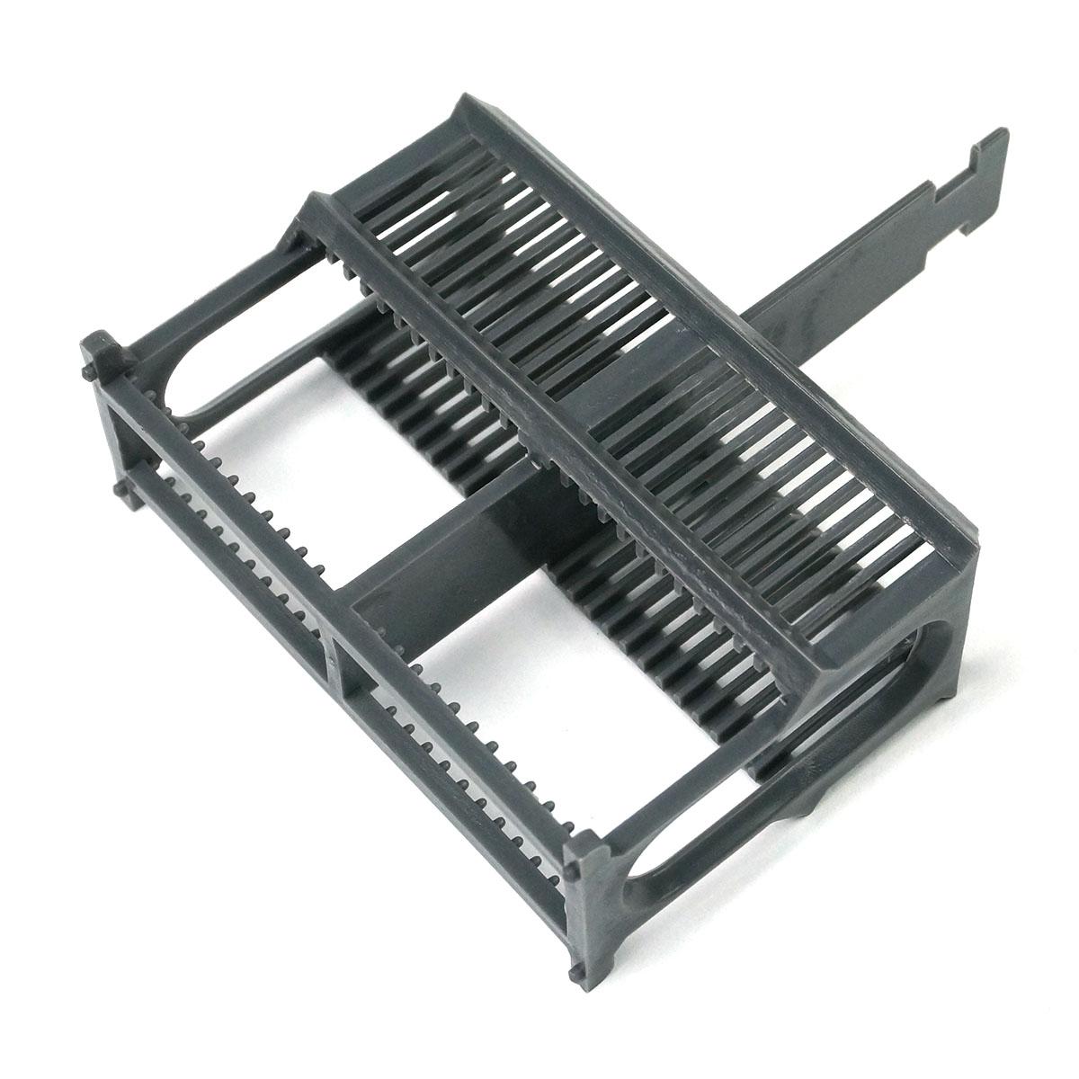 Szary PP stojak robić barwienia słoik na 24 gniazda przeźrocze szklane laboratorium aptekarza chemik