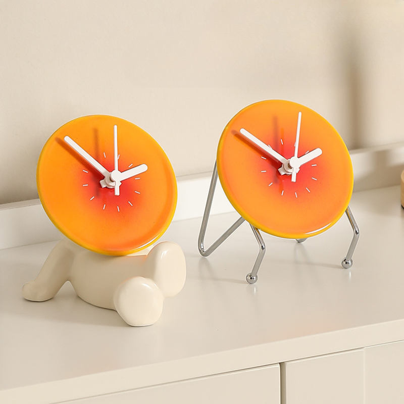 Home Klok Pop Woonkamer Desktop Klok Kalender Decoratieve Decoratie Licht Luxe Eenvoudige En Creatieve Woondecoratie