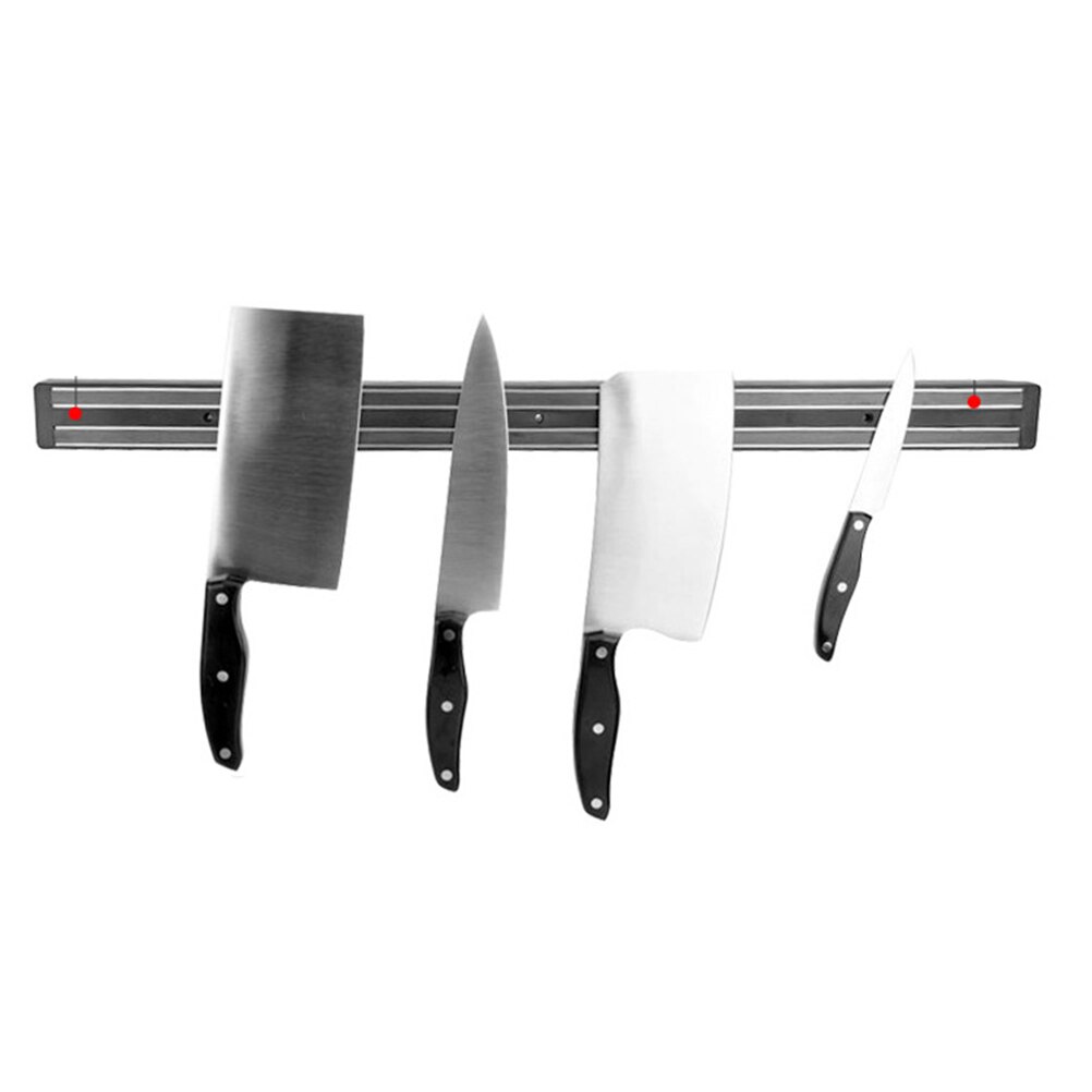 Magnetisk magnet knivholder hvile vægmontering knive stativer stribeholder bar hylde organizer hjem køkken knive tilbehør