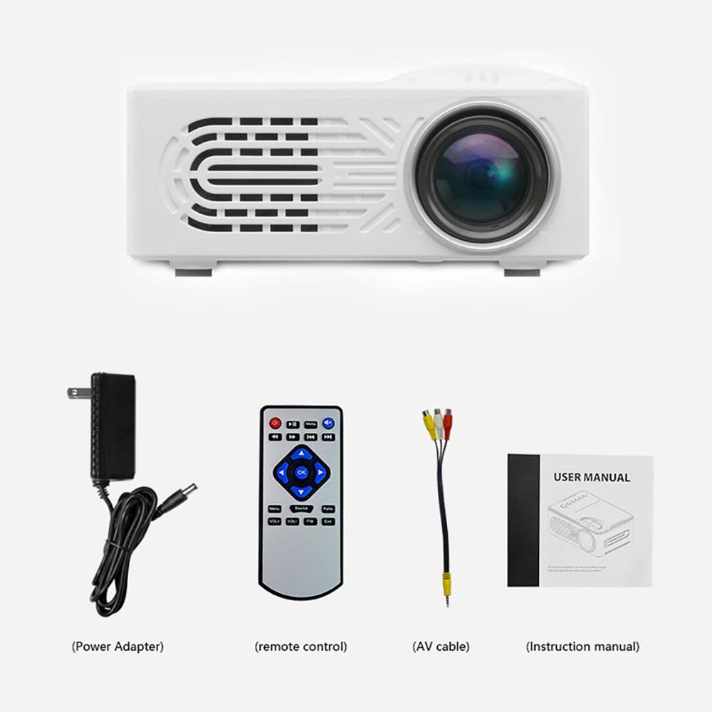 1080p full hd mini bärbar skärm för hemmedia videospelare overheadprojektor 6.1