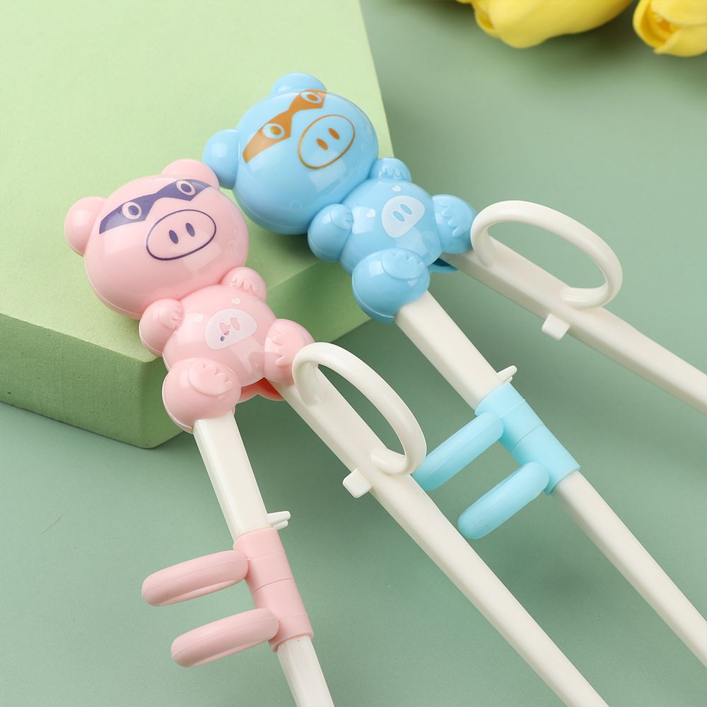 Finger Sets Correct Usage Practice Chopsticks Training Chopsticks Children Cartoon Pig Learning Chopsticks