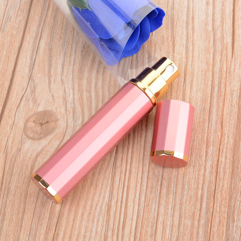 Neue 8 ml Polygon Aluminium Nachfüllbar Parfüm sprühen Leere Kosmetische Behälter für Frau Mädchen Verpackung Veranstalter Reisen Zubehör