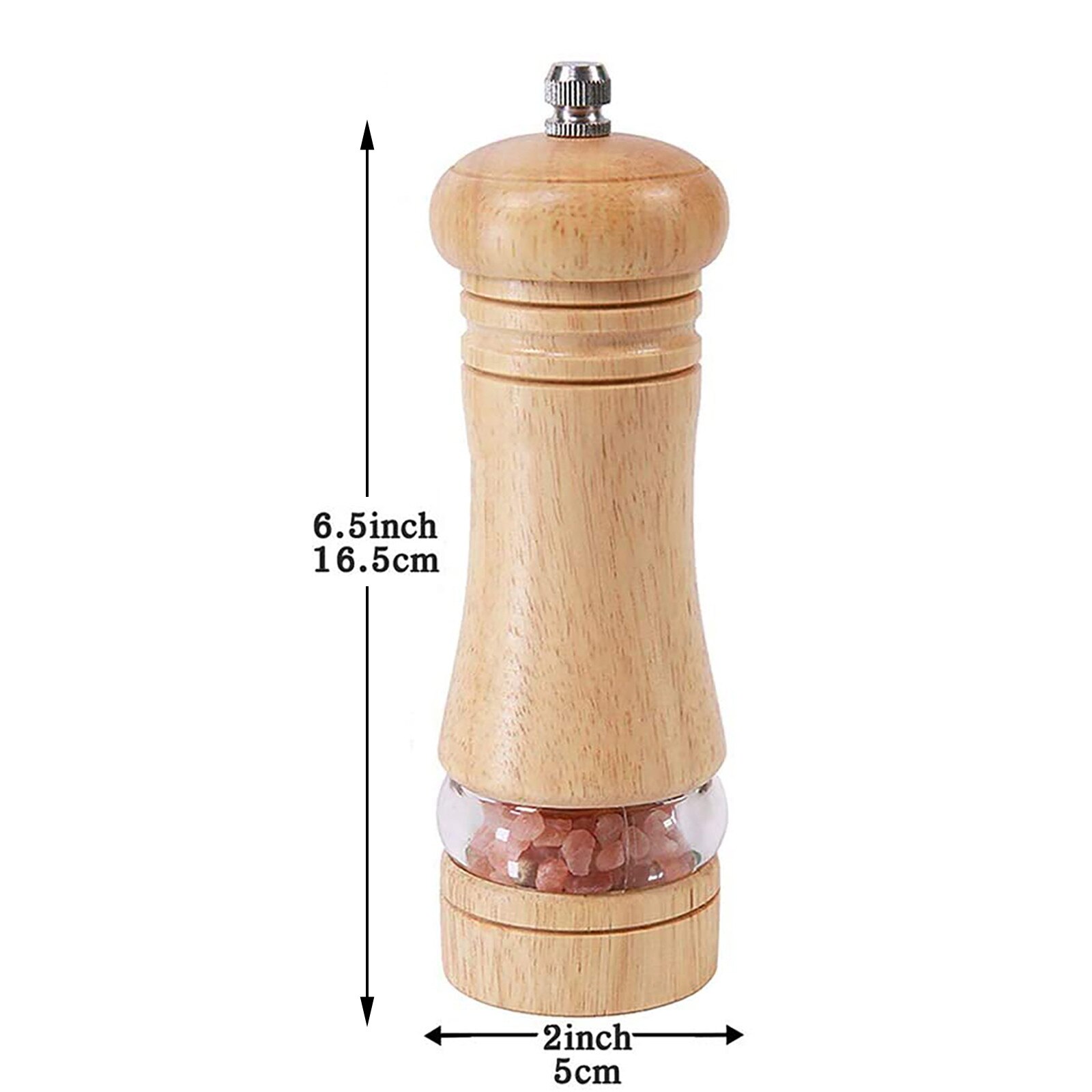 Manual Pepper Grinder Wooden Grinder Salt Pepper Spice Mills Adjustable Handheld Seasoning Mills Grinder Wood Kitchen Tools #Y2